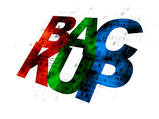 Image showing Programming concept: Backup on Digital background