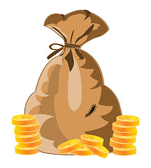 Image showing Bag with money