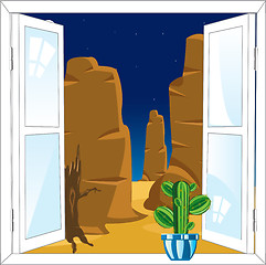 Image showing Window in desert