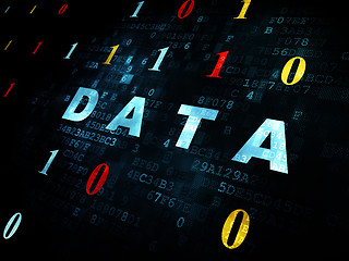 Image showing Data concept: Data on Digital background