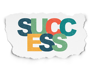 Image showing Business concept: Success on Torn Paper background