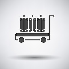 Image showing Luggage cart icon