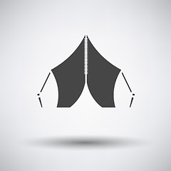 Image showing Touristic tent icon