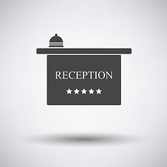 Image showing Hotel reception desk icon