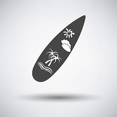 Image showing Surfboard icon