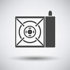 Image showing Camping gas burner stove icon