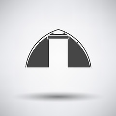 Image showing Touristic tent  icon