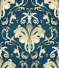 Image showing Damask seamless pattern