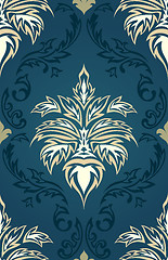 Image showing Damask seamless pattern