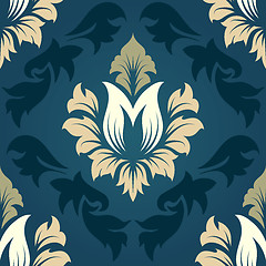 Image showing Damask seamless pattern