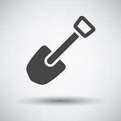 Image showing Camping shovel icon 