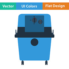 Image showing Flat design icon of vacuum cleaner 