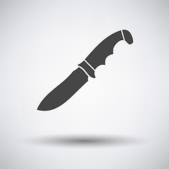 Image showing Hunting knife icon 