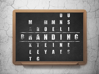 Image showing Marketing concept: Branding in Crossword Puzzle