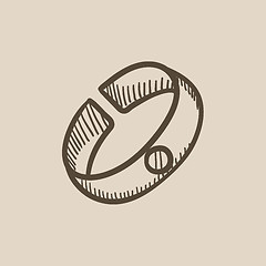 Image showing Bracelet sketch icon.