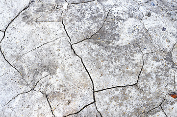Image showing Natural texture in the form of dry cracked soil from heat