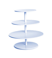 Image showing blue twist table isolated on white