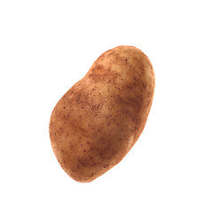 Image showing potato isolated on white background close up