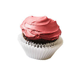 Image showing Pink cupcake