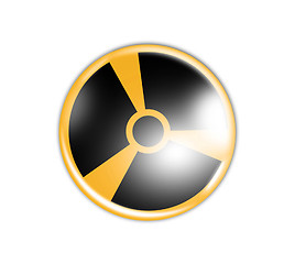 Image showing Radiation sign in circle