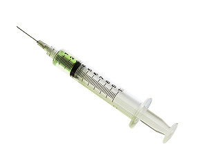 Image showing Glass syringe isolated on white