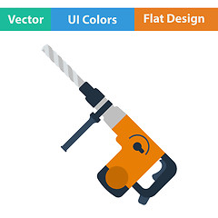 Image showing Flat design icon of electric perforator