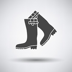 Image showing Hunter\'s rubber boots icon