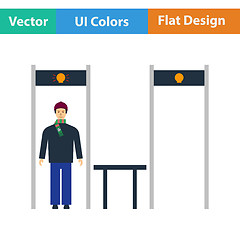 Image showing Stadium metal detector frame icon