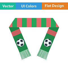 Image showing Football fans scarf icon