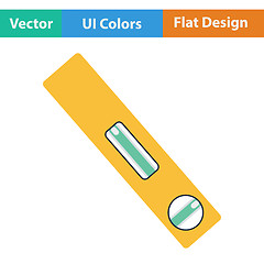Image showing Flat design icon of construction level