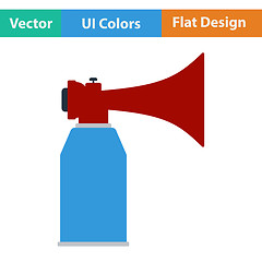 Image showing Football fans air horn aerosol icon. 