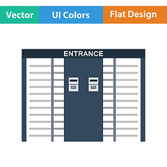 Image showing Stadium entrance turnstile icon