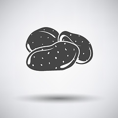 Image showing Potato icon on gray background