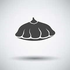 Image showing Bush pumpkin icon on gray background