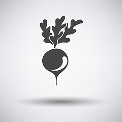 Image showing Radishes icon on gray background 