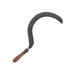 Image showing vintage rusty grain sickle