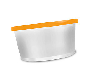 Image showing plastic storage boxe on white background