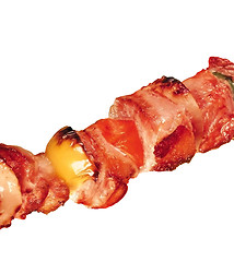 Image showing Grilled chicken and bacon