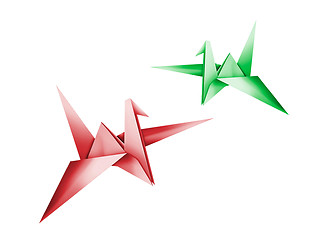 Image showing Origami. 3d render.