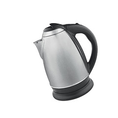 Image showing Stainless steel electric kettle isolated