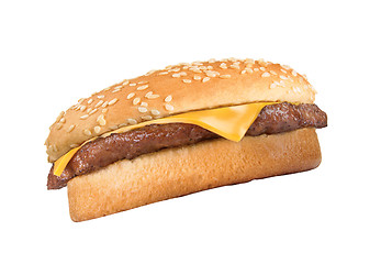 Image showing hamburger isolated on white