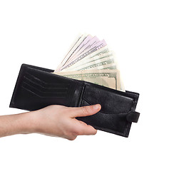 Image showing dollars sticking out of wallet