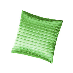 Image showing Green pillow isolated on white