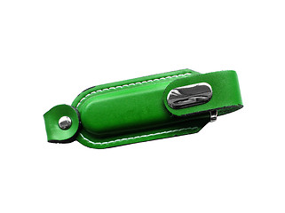 Image showing green cover for usb flash