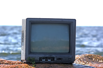 Image showing concept of television and world