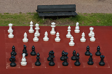 Image showing Large outdoor chess.