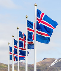 Image showing Iceland flag - flag of Iceland