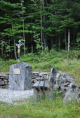 Image showing Wayside cross in Bavarian Forest