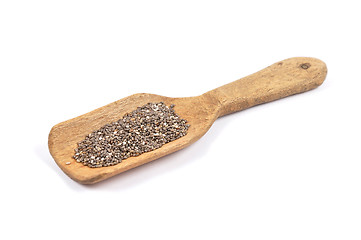 Image showing Chia seeds on spoon