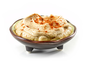 Image showing bowl of humus